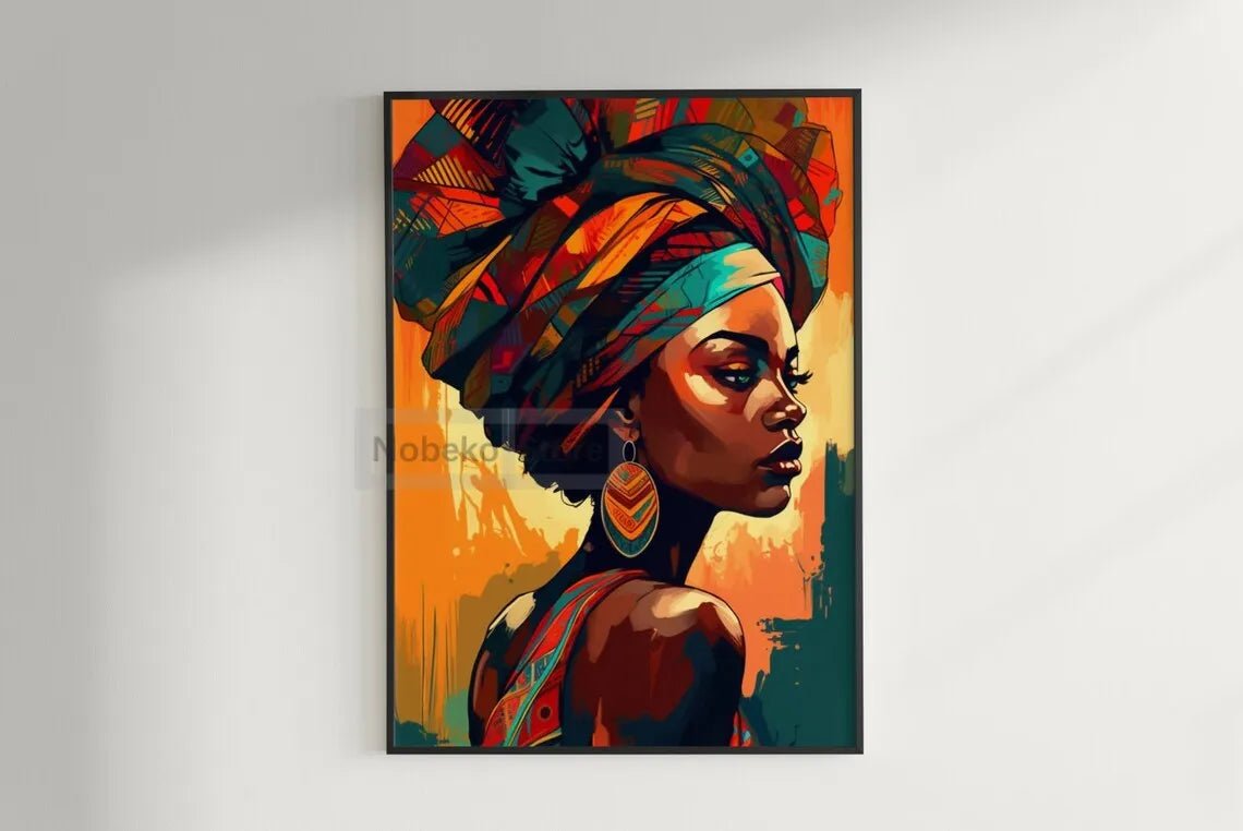 African  Ethnic Portrait Wall Art 1 [SELECTION] - ALOE WINGS STORE