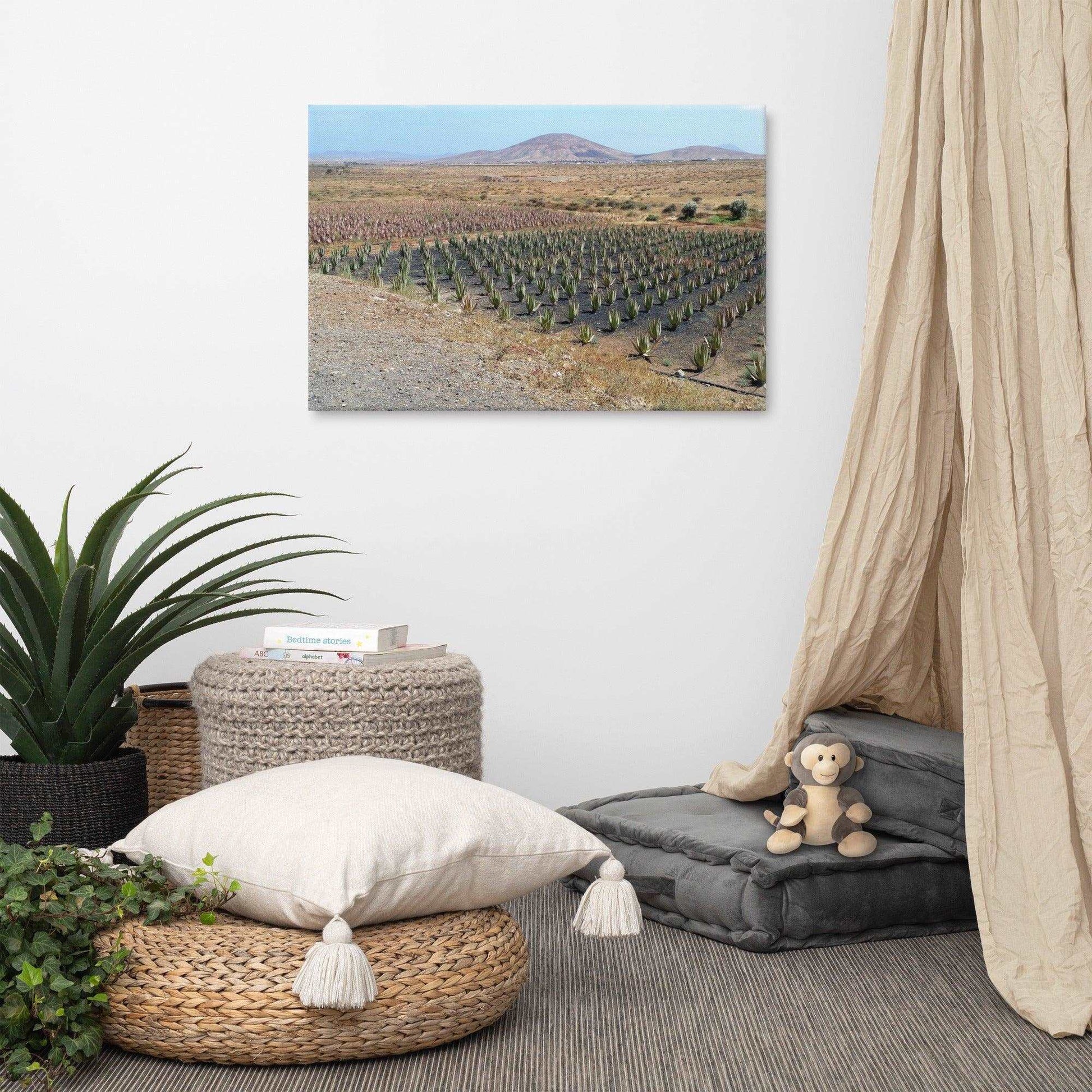 Aloe Vera Landscape Canvas - ALOE WINGS STORE