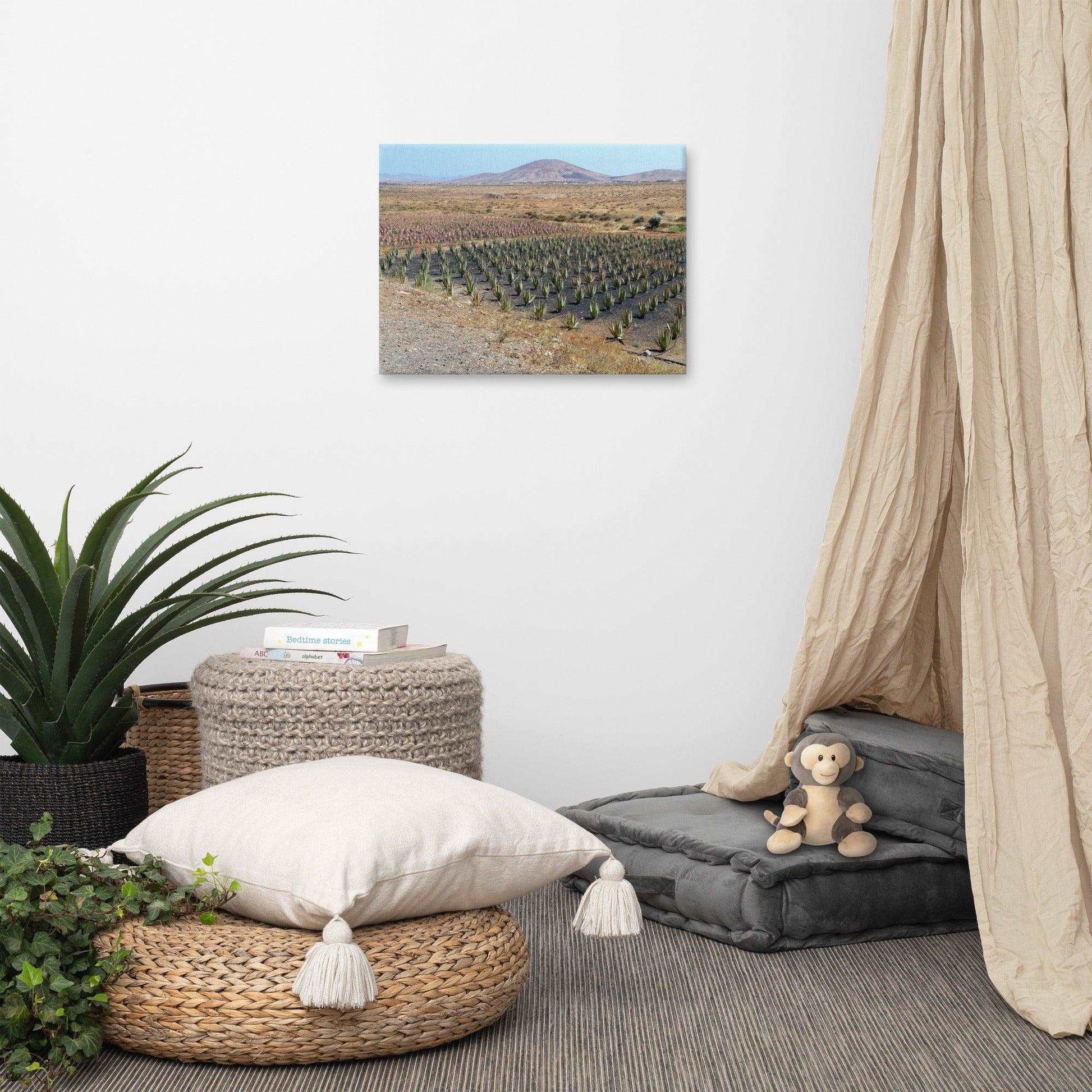 Aloe Vera Landscape Canvas - ALOE WINGS STORE