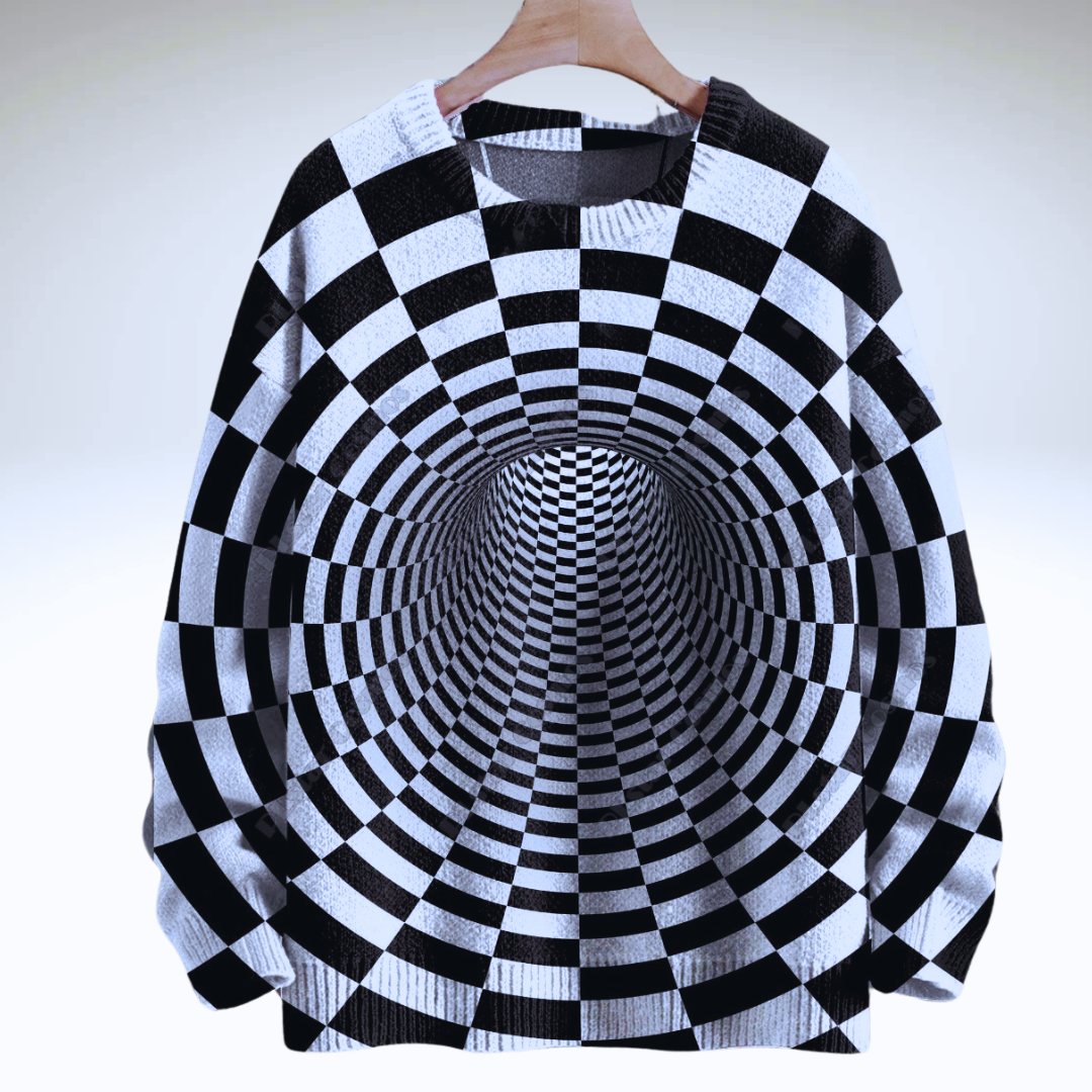Unisex 3D Optical Illusion Sweaters – Stylish & Unique Selection - ALOE WINGS STORE