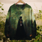 Halloween Raven and Floral 3D Printed Knitted Sweater SELECTION – Unisex  Casual Pullover - Ltd Time Only! - ALOE WINGS STORE