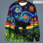 Night Sky Cat Abstract Art Plus Size Included Sweatshirt [SELECTION] - Ltd Time Only! - ALOE WINGS STORE