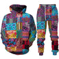 Ethnic Patterns 3D Print Tracksuit – Stylish Unisex Hoodie & Trousers Set [SELECTION] - ALOE WINGS STORE