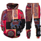 Ethnic Patterns 3D Print Tracksuit – Stylish Unisex Hoodie & Trousers Set [SELECTION] - ALOE WINGS STORE