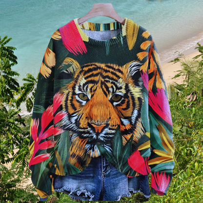 Stylish Wild Animals Casual Sweaters [SELECTION] - ALOE WINGS STORE