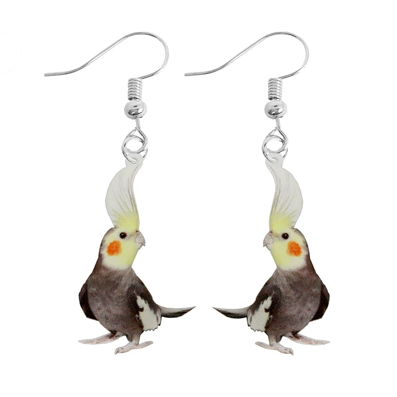 Animal-Themed Dangle Drop Earrings – Rabbit, Parrot, Bird, Frog, Butterfly & Other Animal Designs - ALOE WINGS STORE