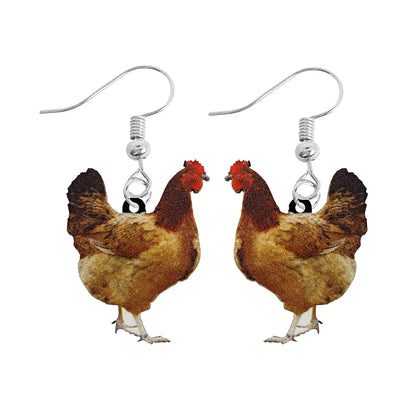 Animal-Themed Dangle Drop Earrings – Rabbit, Parrot, Bird, Frog, Butterfly & Other Animal Designs - ALOE WINGS STORE