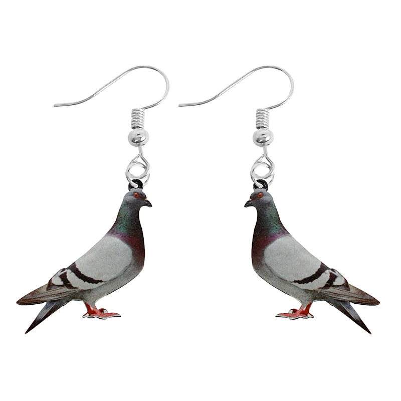 Animal-Themed Dangle Drop Earrings – Rabbit, Parrot, Bird, Frog, Butterfly & Other Animal Designs - ALOE WINGS STORE