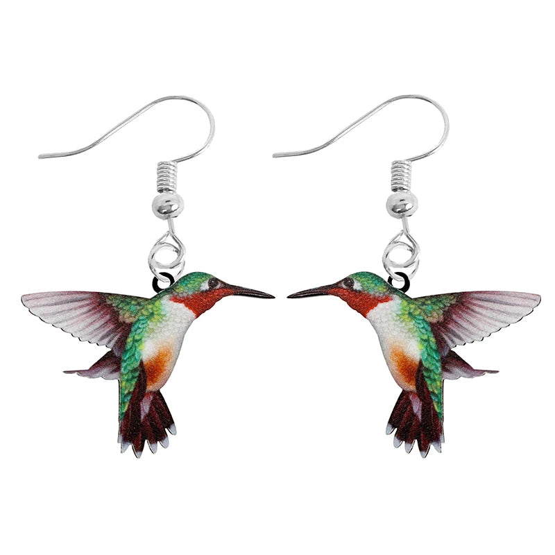 Animal-Themed Dangle Drop Earrings – Rabbit, Parrot, Bird, Frog, Butterfly & Other Animal Designs - ALOE WINGS STORE