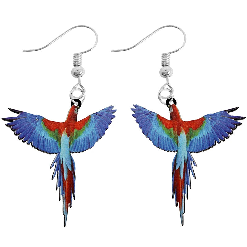 Animal-Themed Dangle Drop Earrings – Rabbit, Parrot, Bird, Frog, Butterfly & Other Animal Designs - ALOE WINGS STORE