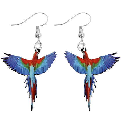 Animal-Themed Dangle Drop Earrings – Rabbit, Parrot, Bird, Frog, Butterfly & Other Animal Designs - ALOE WINGS STORE