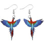 Animal-Themed Dangle Drop Earrings – Rabbit, Parrot, Bird, Frog, Butterfly & Other Animal Designs - ALOE WINGS STORE