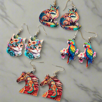 Animals Dangle Drop Earrings Collection - ALOE WINGS STORE