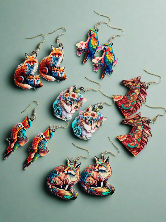 Animals Dangle Drop Earrings Collection - ALOE WINGS STORE