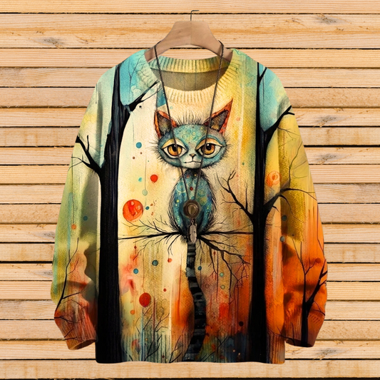 Art Nouveau Animal Sweater [SELECTION] - Ltd Time Only! - ALOE WINGS STORE