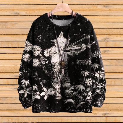 Art Nouveau Animal Sweater [SELECTION] - Ltd Time Only! - ALOE WINGS STORE