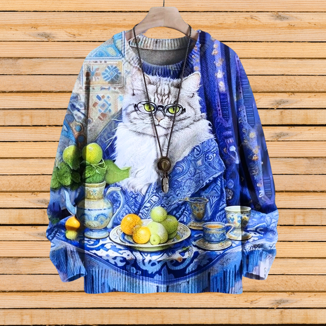 Art Nouveau Animal Sweater [SELECTION] - Ltd Time Only! - ALOE WINGS STORE