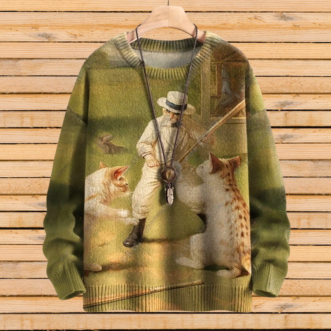 Art Nouveau Animal Sweater [SELECTION] - Ltd Time Only! - ALOE WINGS STORE