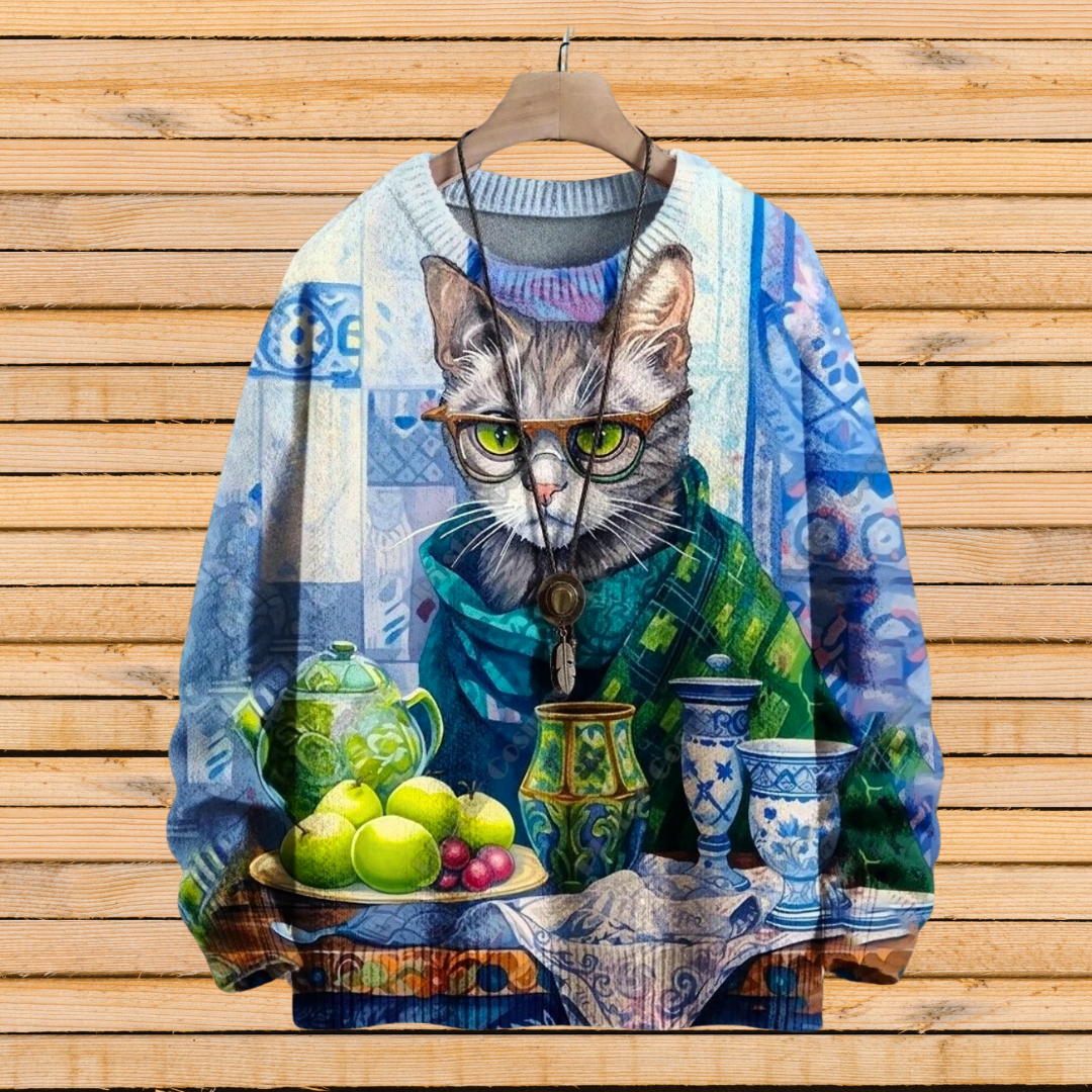 Art Nouveau Animal Sweater [SELECTION] - Ltd Time Only! - ALOE WINGS STORE