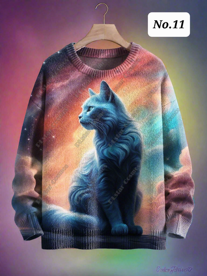 Stylish Cats & Dogs Animals Sweater  SELECTION (Includes Plus Sizes) - Ltd Time Only! - ALOE WINGS STORE