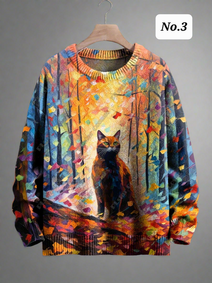 Stylish Cats & Dogs Animals Sweater  SELECTION (Includes Plus Sizes) - Ltd Time Only! - ALOE WINGS STORE