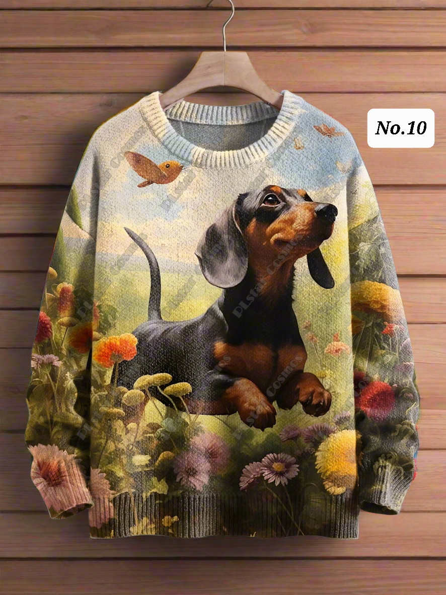 Stylish Cats & Dogs Animals Sweater  SELECTION (Includes Plus Sizes) - Ltd Time Only! - ALOE WINGS STORE