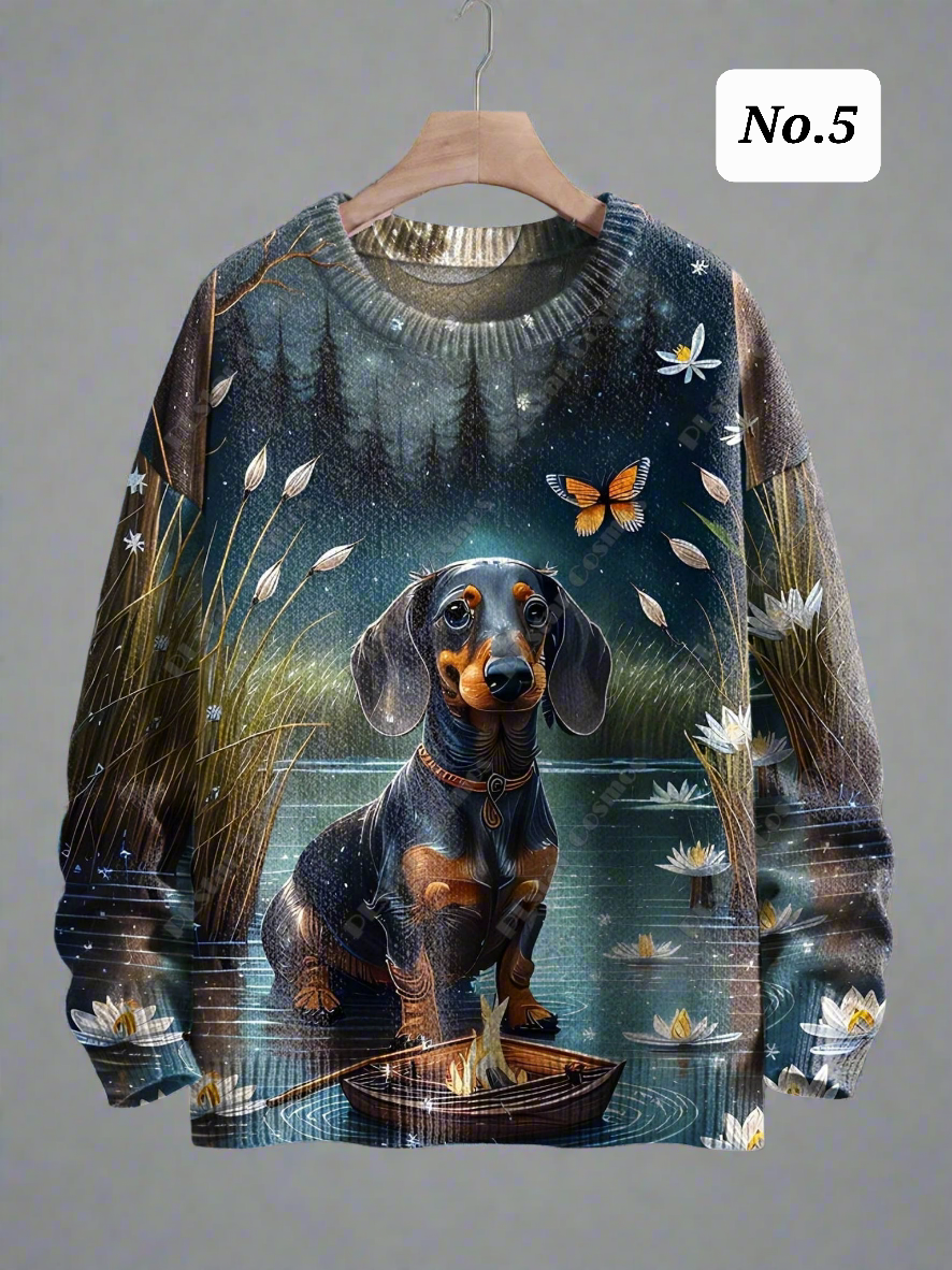 Stylish Cats & Dogs Animals Sweater  SELECTION (Includes Plus Sizes) - Ltd Time Only! - ALOE WINGS STORE