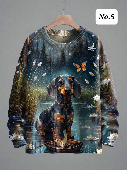 Stylish Cats & Dogs Animals Sweater  SELECTION (Includes Plus Sizes) - Ltd Time Only! - ALOE WINGS STORE