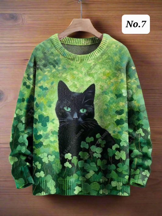 Stylish Cats & Dogs Animals Sweater  SELECTION (Includes Plus Sizes) - Ltd Time Only! - ALOE WINGS STORE