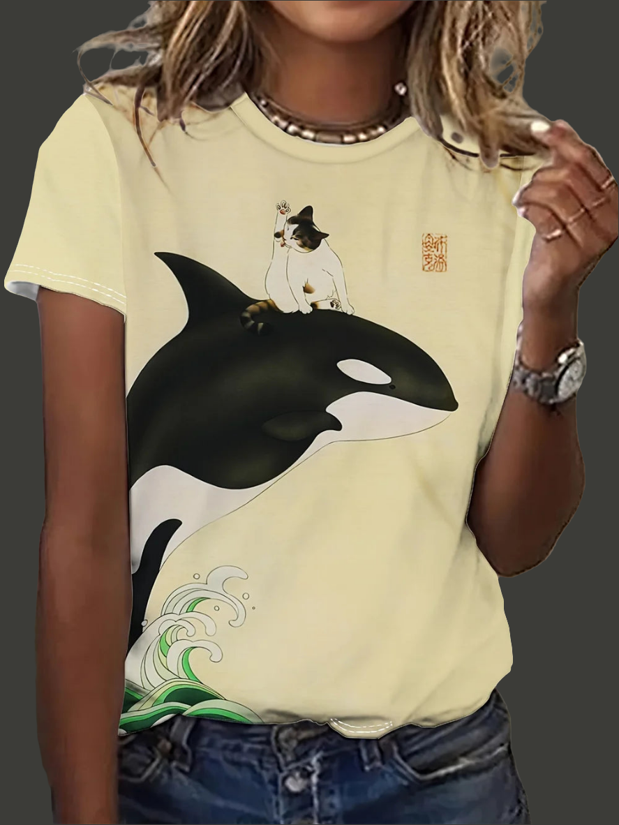 1.Ultra-Modern Stylish Unisex Animal T-Shirts (S-2XL) - ALOE WINGS STORE