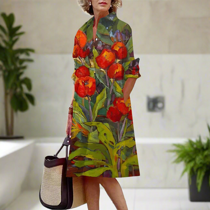 Abstract & Garden-Inspired Floral Dress Collection - ALOE WINGS STORE