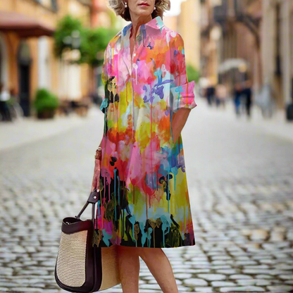 Abstract & Garden-Inspired Floral Dress Collection - ALOE WINGS STORE