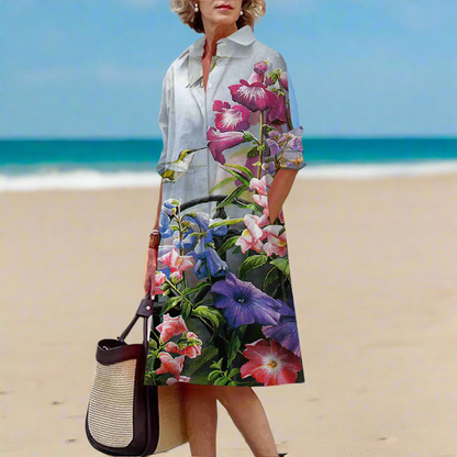 Abstract & Garden-Inspired Floral Dress Collection - ALOE WINGS STORE