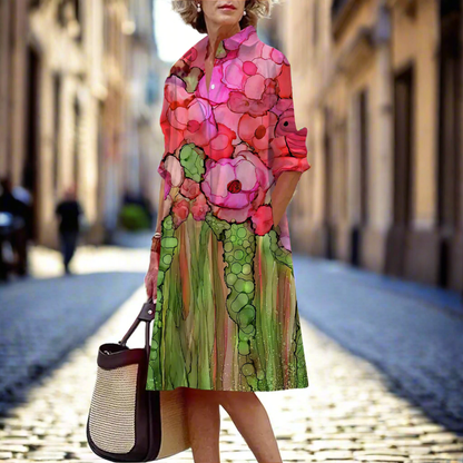 Abstract & Garden-Inspired Floral Dress Collection - ALOE WINGS STORE