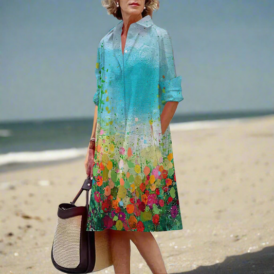 Abstract & Garden-Inspired Floral Dress Collection - ALOE WINGS STORE