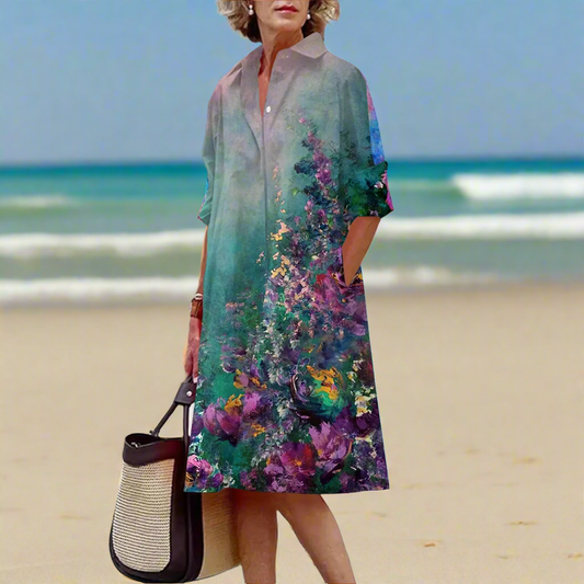 Abstract & Garden-Inspired Floral Dress Collection - ALOE WINGS STORE