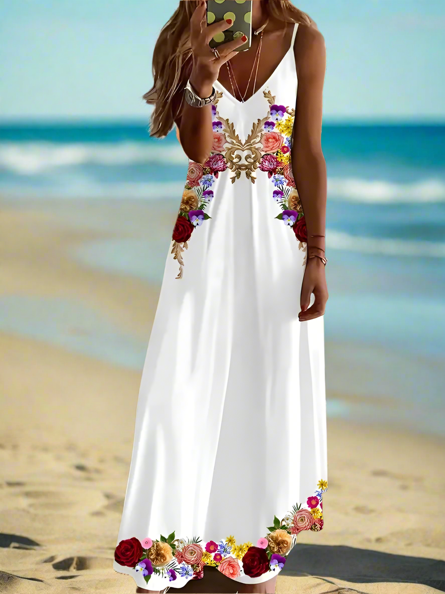 Bohemian Summer Chic Women's Casual A-Line Long Dress Collection - ALOE WINGS STORE