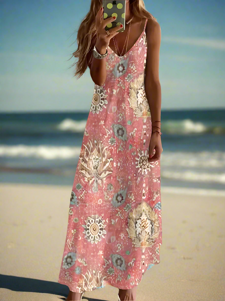 Bohemian Summer Chic Women's Casual A-Line Long Dress Collection - ALOE WINGS STORE