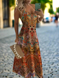 Bohemian Summer Chic Women's Casual A-Line Long Dress Collection - ALOE WINGS STORE