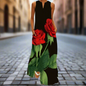 2.Bohemian Maxi Dresses for Women with Pockets Loose Summer Clothing Printed Ankle-Length A-Line Dresses - ALOE WINGS STORE