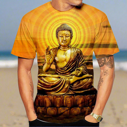 1.Buddha 3D T-Shirt Collection - ALOE WINGS STORE
