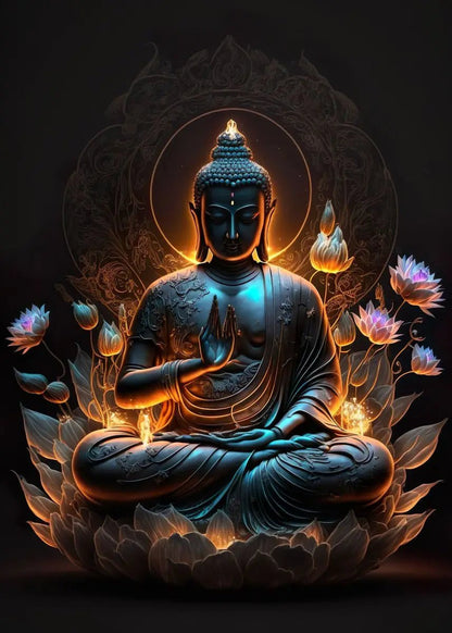 Buddha Art Canvas Wall Hanging SELECTION - ALOE WINGS STORE