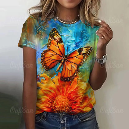 Lumious Butterfly T-Shirts (S-5XL) [SELECTION] - ALOE WINGS STORE