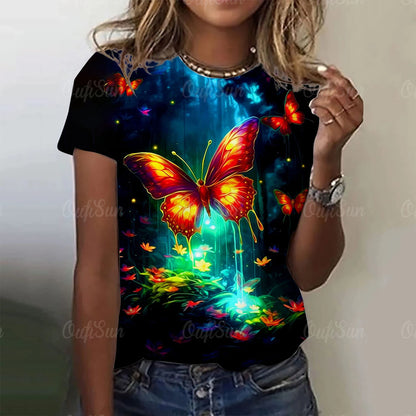 Lumious Butterfly T-Shirts (S-5XL) [SELECTION] - ALOE WINGS STORE