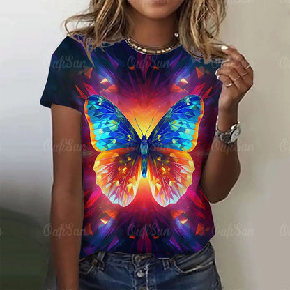 Lumious Butterfly T-Shirts (S-5XL) [SELECTION] - ALOE WINGS STORE