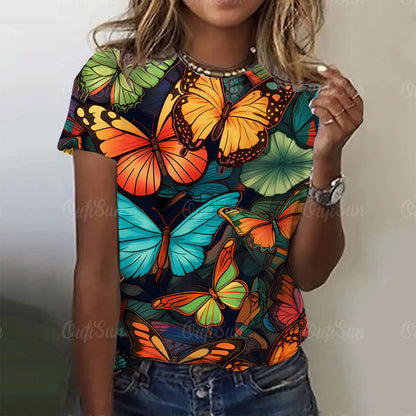 Lumious Butterfly T-Shirts (S-5XL) [SELECTION] - ALOE WINGS STORE