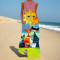 Summer Fashion V-Neck Sleeveless Maxi Dress with Cute Cartoon Cat Print & Pockets Collection - ALOE WINGS STORE