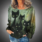 Stylish Cat Patchwork Unisex Sweatshirt (Size S to XXXL) Collection - Ltd Time Only! - ALOE WINGS STORE