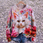 Cute Casual Cat Sweater SELECTION - ALOE WINGS STORE