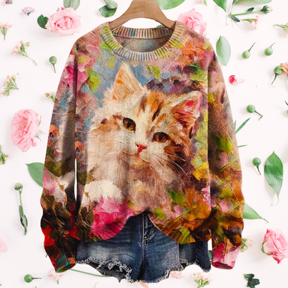 Cute Casual Cat Sweater SELECTION - ALOE WINGS STORE